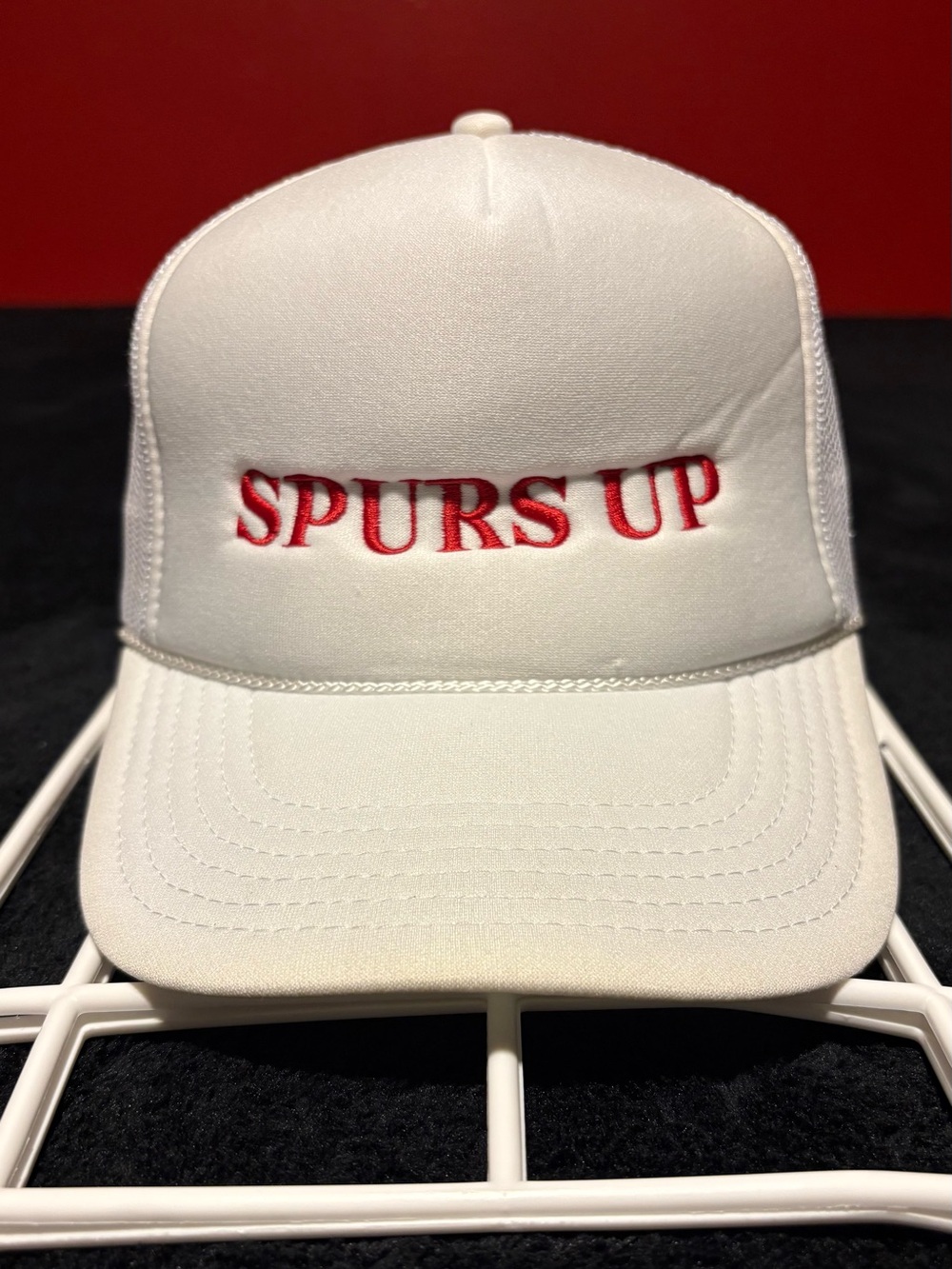 San Antonio Spurs x NBA x Otto SPURS UP white high crow trucker SnapBack hat